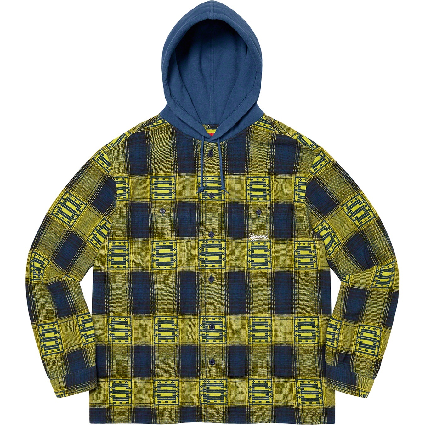 Hooded Shadow Plaid Shirt view 3